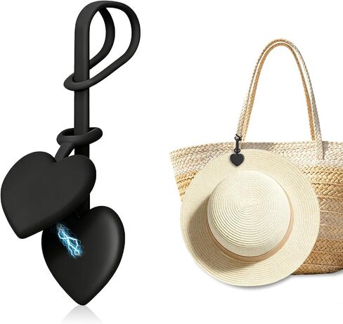 Magnetic Hat Clip for Travel Bags, Adjustable Silicone Hat Holder, Securely Holds All Types of Caps, Hands-Free, Essential Accessory for Beach & Travel Vacations (Black 1pc) in Saudi Arabia