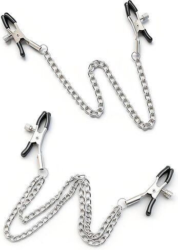 2 PCS Body Clamps Chain, Stainless Steel Non-piercing Adjustable Body Clamps, Body Clip Chains for Women in Saudi Arabia