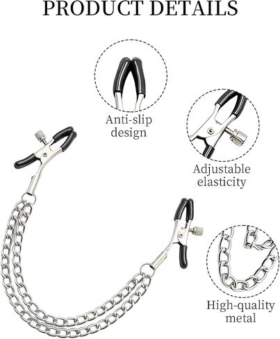 2 PCS Body Clamps Chain, Stainless Steel Non-piercing Adjustable Body Clamps, Body Clip Chains for Women in Saudi Arabia
