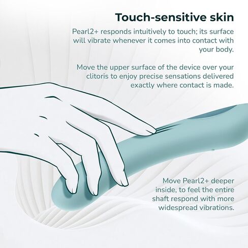 KIIROO Pearl 2+ Vibrator for Women – App-Connected Silicone Sex Vibrator with Touch Sensors and Rechargeable Battery in Saudi Arabia