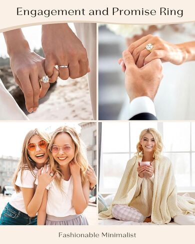 5CT Elongated Cushion Cut Engagement Ring For Women, Wedding Promise Cubic Zirconia Band, 18K gold rings for women Eternity Rings in Saudi Arabia