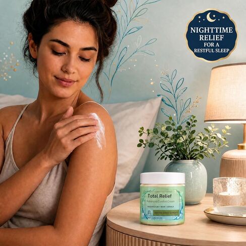 Total Relief Advanced Magnesium Cream-Joint Relief Cream with Magnesium,MSM & Arnica – Fast Absorbing,Non-Greasy Topical for Everyday Joint & Muscle Comfort，4Fl Oz in Saudi Arabia