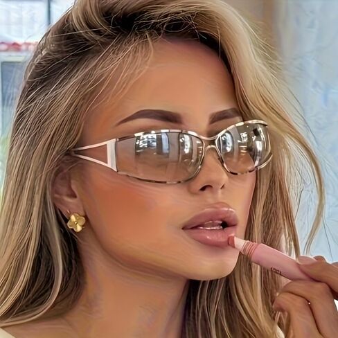 Trendy Silver Glasses for Women – High-End Fashion Eyewear with Elegant Design, Lightweight & Stylish for Daily Wear in Kuwait