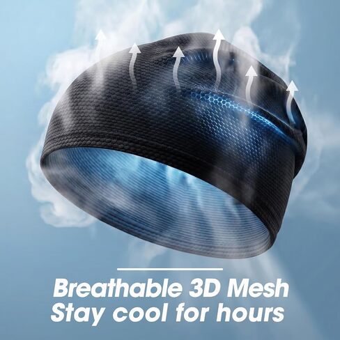 3-Pack Cooling Skull Caps for Men & Women, Helmet Sweat Liner, Breathable 3D Mesh Under Helmet Cycling Motorcycle in Saudi Arabia