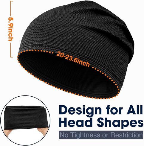3-Pack Cooling Skull Caps for Men & Women, Helmet Sweat Liner, Breathable 3D Mesh Under Helmet Cycling Motorcycle in Saudi Arabia