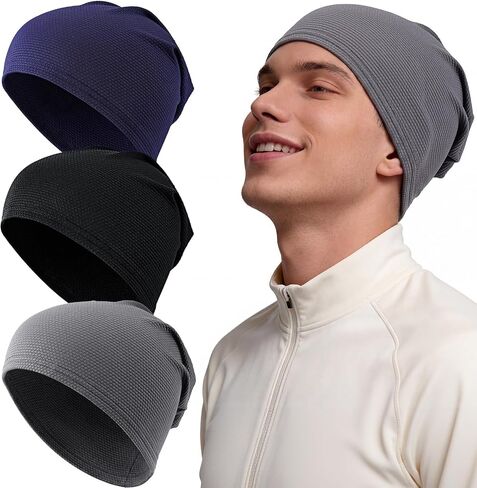 3-Pack Cooling Skull Caps for Men & Women, Helmet Sweat Liner, Breathable 3D Mesh Under Helmet Cycling Motorcycle in Saudi Arabia