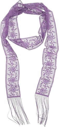 Women's Scarf Lace Sheer Mesh Scarves for Women Lightweight Fashion Neck Scarfs Belt Accessory for Dress Shirt in Kuwait