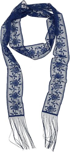 Women's Scarf Lace Sheer Mesh Scarves for Women Lightweight Fashion Neck Scarfs Belt Accessory for Dress Shirt in Kuwait