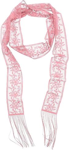 Women's Scarf Lace Sheer Mesh Scarves for Women Lightweight Fashion Neck Scarfs Belt Accessory for Dress Shirt in Kuwait
