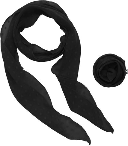 Polka Dots Scarf for Women, Removable Flower Womens Scarves Lightweight Neck Scarfs for Party Prom Date in Saudi Arabia