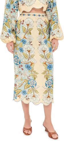 FARM Rio Women's Garden Scarf Midi Skirt in Saudi Arabia