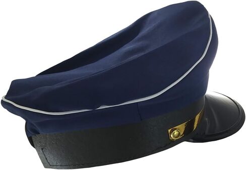Nicky Bigs Novelties Morph Adult Navy Blue Pilot Airline Captain Hat Airplane Aviator Halloween Costume Cap in Kuwait