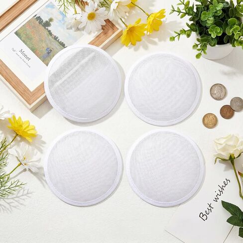 4pcs Fascinator Base with Headband White, 5 Inch Linen Mesh Millinery Round Hat Base for DIY Wedding Party Fascinator Kit and Hats Making Supplies 20s 50s Cocktail Hats DIY Headwear Craft in Saudi Arabia