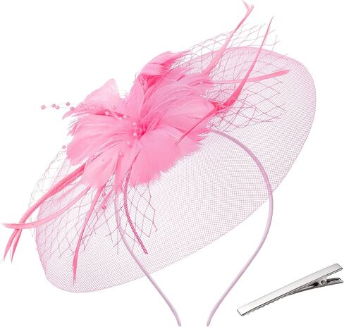 Pistha Fascinators Hats Tea Party Hats for Women Wedding Cocktail Special Occasions in Kuwait
