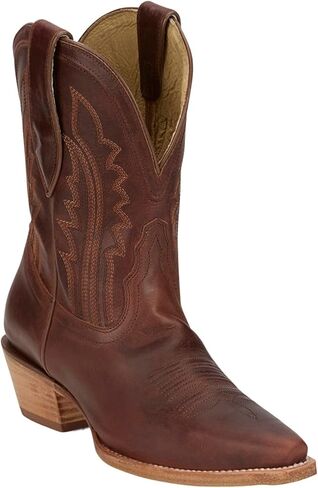 Tony Lama Women's Women's Areli Western Booties Snip Toe Cognac 9 M US in Kuwait