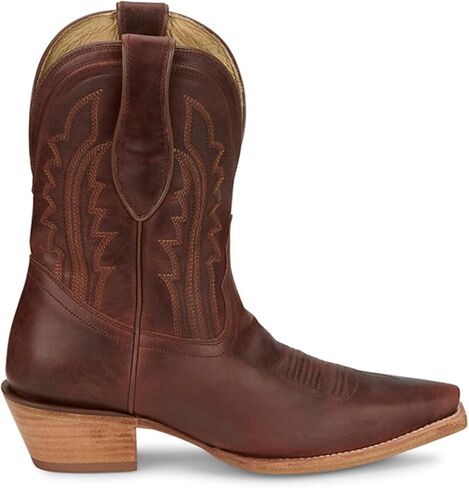 Tony Lama Women's Women's Areli Western Booties Snip Toe Cognac 9 M US in Kuwait