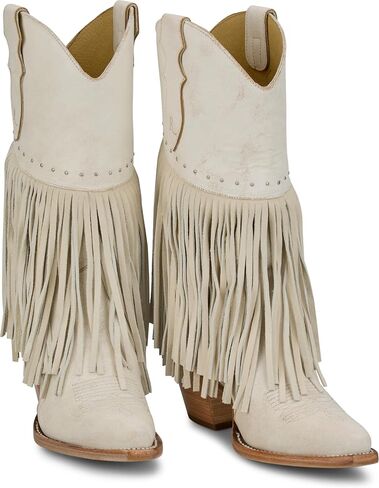 Justin Nell 12" Snip Toe Boot for Women – Stylish Leather with Single Stitch Welt, Elegant Western Design in Kuwait