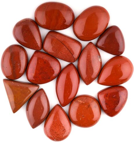 25 Carat Natural Gemstone Cabochon Lot Mixed Shapes – Hand Polished Crystal Stones for Jewelry Making, Healing, Reiki, Craft Supplies, Unique Cab Set for Wire Wrapping & Collectors in Saudi Arabia