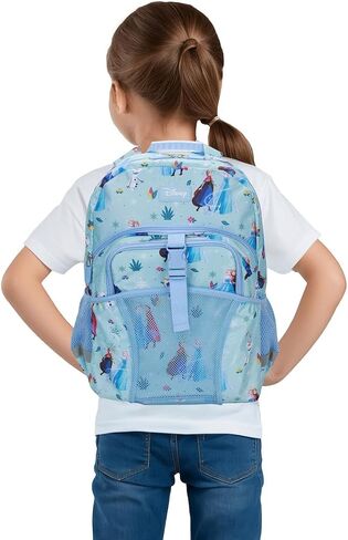 Bioworld Frozen Elsa and Anna 2-Piece 16" Kids Backpack & Lunch Box Set For School And Travel in Kuwait