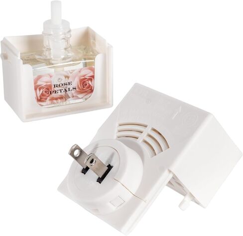 HomeWorx by Harry Slatkin Plug-in Fragrance Diffuser Set with 3 Oil Refills, Spring Time Favorites, Scented Oil Warmer, No Light Plug-in, 0.7 fl oz Each Refill, Cloud White Design in Saudi Arabia