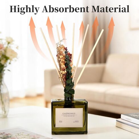 100 PCS Reed Diffuser Sticks, 11 Inch Fibre Diffuser Replacement Stick for Essential Oil Diffuser Refill, 4 mm Thick Aroma Diffuser Sticks for Home Office Bathroom Bedroom, Black & Primary in Saudi Arabia