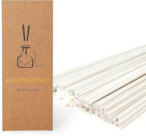 100 PCS Reed Diffuser Sticks, 11 Inch Fibre Diffuser Replacement Stick for Essential Oil Diffuser Refill, 4 mm Thick Aroma Diffuser Sticks for Home Office Bathroom Bedroom, Black & Primary in Saudi Arabia