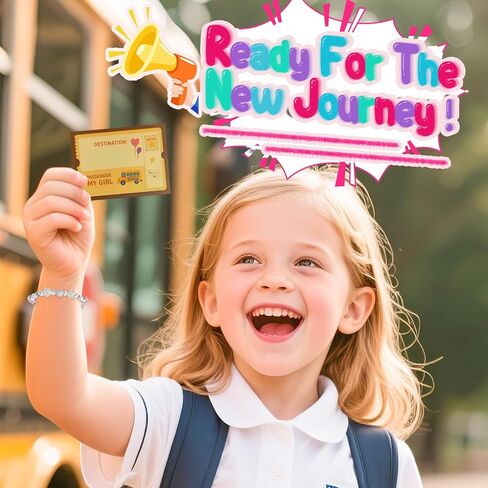 First Day of School Bracelet, First Day of Preschool Kindergarten 1st Grade 2nd Grade School Gift, Nice Back to School Gifts for Daughter Niece Granddaughter, Heart Bracelet with 2 Keychains and 2 Gretting Card. in Saudi Arabia