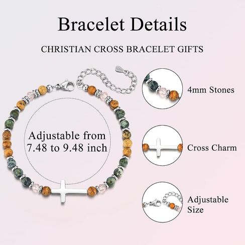 2026 Graduation Gifts for Girls Her, High School College 5th 6th 8th Grade Masters Degree Middle School Graduation Gifts for Girls, Christian Cross Bracelets for Women Daughter with Cards in Saudi Arabia