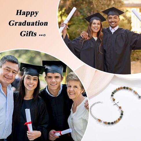 2026 Graduation Gifts for Girls Her, High School College 5th 6th 8th Grade Masters Degree Middle School Graduation Gifts for Girls, Christian Cross Bracelets for Women Daughter with Cards in Saudi Arabia