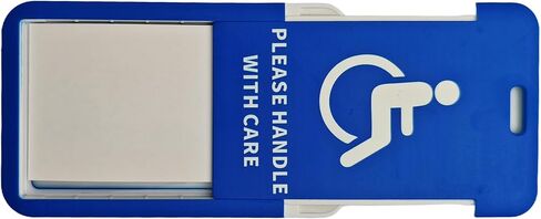 2 Pack Handicap Luggage Tag Wheelchair Tag for Travel Medical Alert Travel Tags for Walker Rollator Mobility Aid Disabled ID Placard in Kuwait