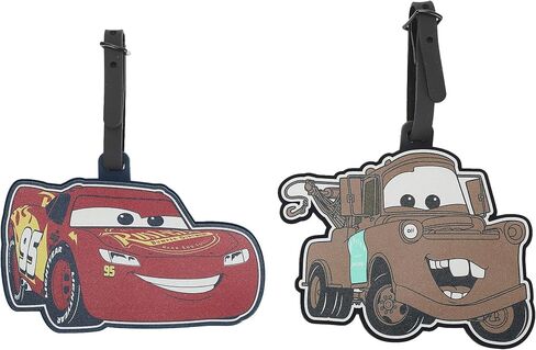 Cars Lightning McQueen and Mater 2pk Luggage Tags for Travel and Everyday Use in Kuwait