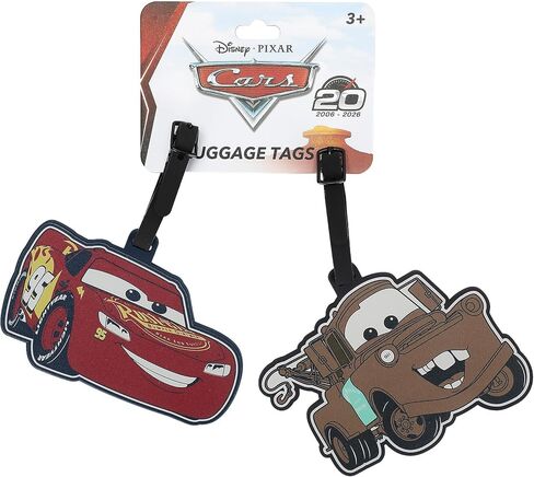 Cars Lightning McQueen and Mater 2pk Luggage Tags for Travel and Everyday Use in Kuwait