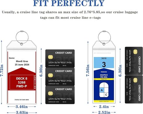 6 Pack Luggage Tags for Cruise Essentials 2025 Purse Chain Straps Replacement Cruise Lanyard for Ship Cards Travel Essentials Must Have by SEAVILIA in Saudi Arabia