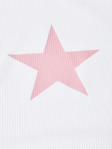 Girls 2 Piece Outfit, Y2K Sleeveless Star Crop Tank Top with Wide-Leg Pants, Purple and White, Ages 8-12 in Kuwait