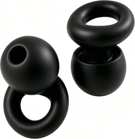 Ear Plugs for Noise Reduction–Super Soft, Reusable Hearing Protection in Flexible Silicone for Sleep, Noise Sensitivity & Flights-8 Ear Tips in XS/S/M/L–27dB Noise Cancelling–Black in Saudi Arabia