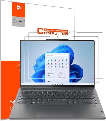 YINOVEEN 2 Pack Anti Glare Screen Protector for Lenovo Yoga 7 14/ Yoga 7i 14 Touch Screen,Lenovo Yoga 14 Laptop, Anti Glare Screen Shield in Kuwait
