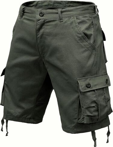 Mens Camo Cargo Shorts Cotton Casual with Multi Pockets Summer Outdoor Work Cargo Shorts Relaxed Fit in Saudi Arabia