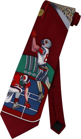 Papillon 100% SILK NeckTie Football Design Men's Neck Tie #124-2 in Kuwait