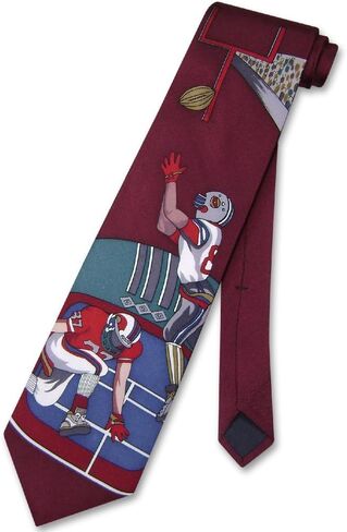 Papillon 100% SILK NeckTie Football Design Men's Neck Tie #124-2 in Kuwait