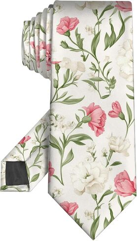 Men Ties 3.15" Neckties for Mens Cotton Printed Fashion Floral Neck Tie for Wedding Dating Party Leisure in Kuwait