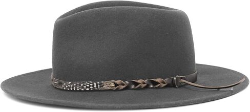 Wool Hat for Music Festival Adult Winter Autumn Windproof Hat Unisex Headwear Stage Show Jazzy Hat Party Supply in Kuwait