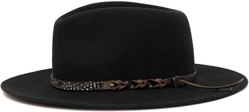 Wool Hat for Music Festival Adult Winter Autumn Windproof Hat Unisex Headwear Stage Show Jazzy Hat Party Supply in Kuwait