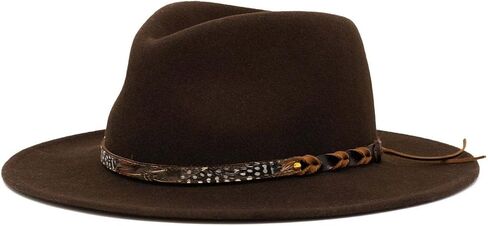 Wool Hat for Music Festival Adult Winter Autumn Windproof Hat Unisex Headwear Stage Show Jazzy Hat Party Supply in Kuwait