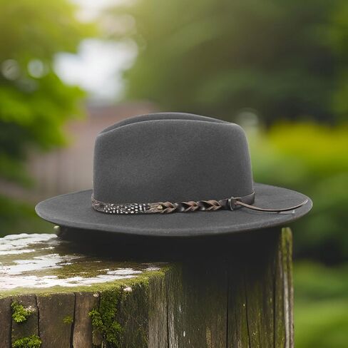 Wool Hat for Music Festival Adult Winter Autumn Windproof Hat Unisex Headwear Stage Show Jazzy Hat Party Supply in Kuwait