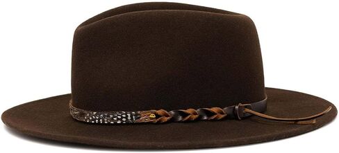 Wool Hat for Music Festival Adult Winter Autumn Windproof Hat Unisex Headwear Stage Show Jazzy Hat Party Supply in Kuwait