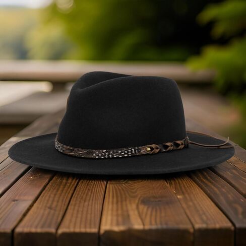 Wool Hat for Music Festival Adult Winter Autumn Windproof Hat Unisex Headwear Stage Show Jazzy Hat Party Supply in Kuwait