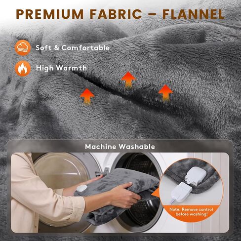 Heating Pad for Neck and Shoulders and Back, 6 Heat Settings & 4 Timer Deeper Pain Relief, Auto Shut Off, 29 * 38" Large Electric Heatings Pad for Full Back, Soft Fabric Gifts for Women Men in Saudi Arabia