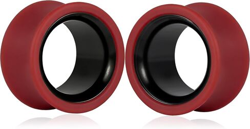 2PCS Ear Gauges Double Layer Design with 316L Steel Inner Ring & PLA Outer Ring Hypoallergenic Dual-Material Expanders Lightweight & Breathable Ear Plugs for Stretched Ears in Kuwait