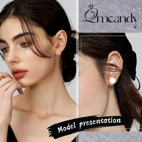 Qmcandy 8PCS Silicone Ear Gauges Black Clear Skin Tone Solid Ear Plugs Double Flared Expander Stretchers Retainer Ear Piercing Jewelry for Women Men in Kuwait