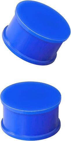 2PCS Colored Ear Gauges Solid Silicone Ear Plugs Double Flared Flesh Stretchers Expander Body Piercing Jewelry for Women Men 8G-1&1/2" 3-38mm in Saudi Arabia